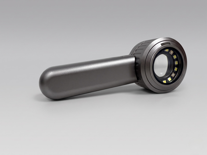 SkinLens Pro dermatoscope — rear profile showing ergonomic handle